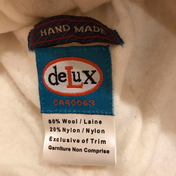 Kids winter panda Delux knit & wool lined handmade winter hat - Picture 3 of 6